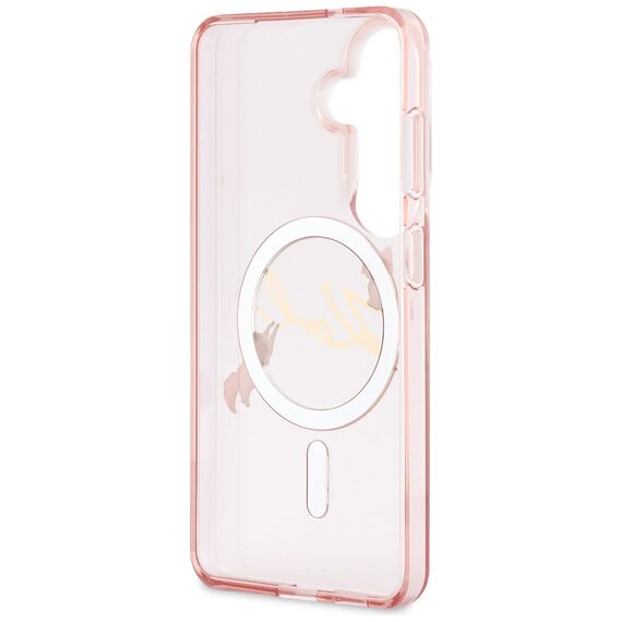 Karl Lagerfeld IML KC Script MagSafe Case for Samsung Galaxy S26 - Pink