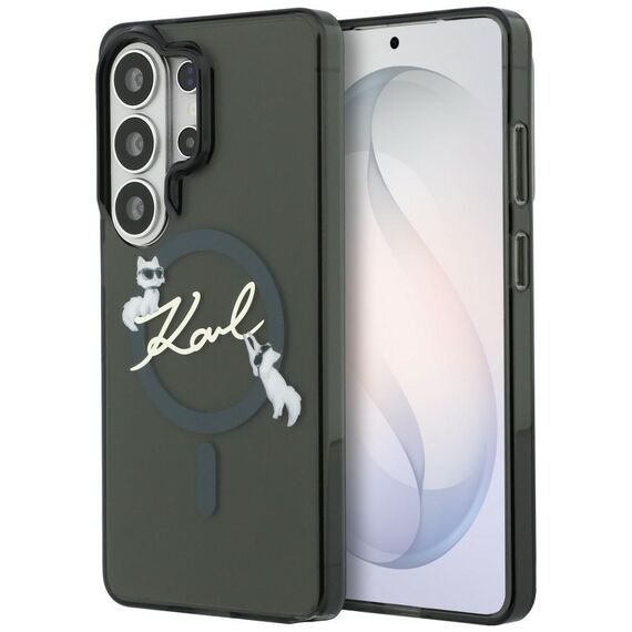 Karl Lagerfeld IML KC Script MagSafe Case for Samsung Galaxy S26 Ultra - Black