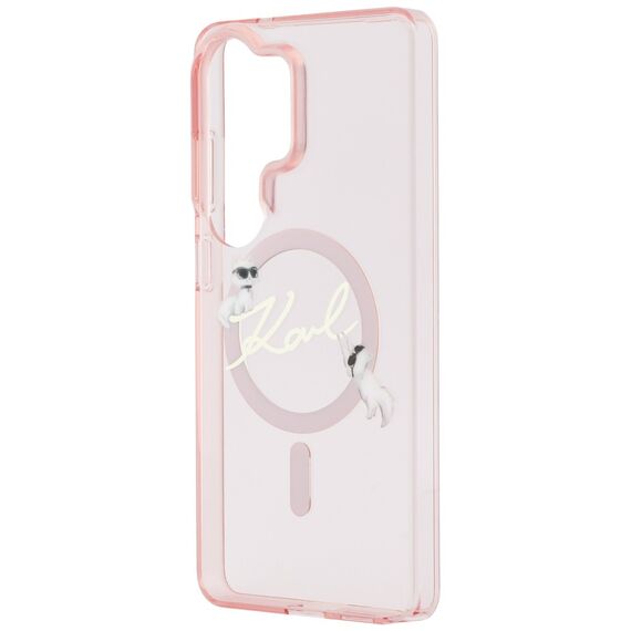 Karl Lagerfeld IML KC Script MagSafe Case for Samsung Galaxy S26 Ultra - Pink