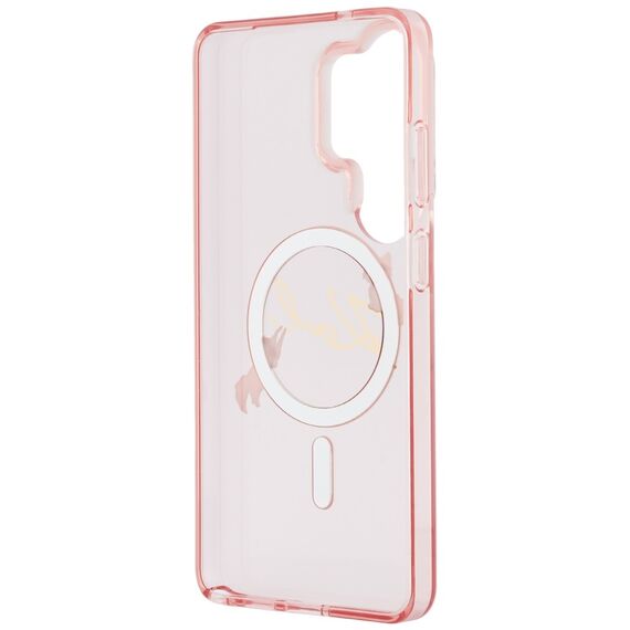 Karl Lagerfeld IML KC Script MagSafe Case for Samsung Galaxy S26 Ultra - Pink