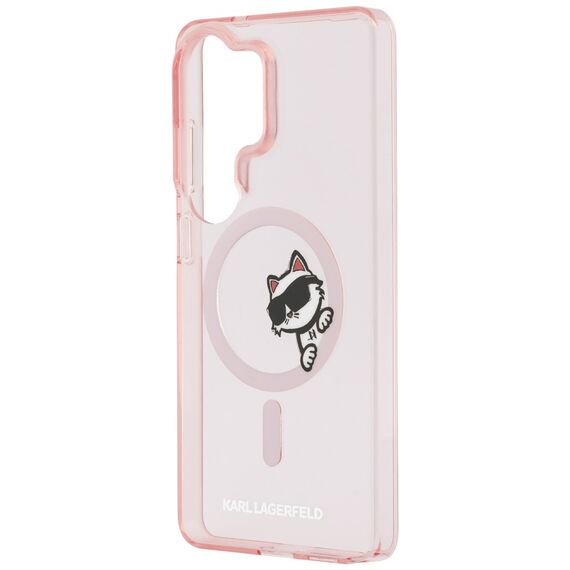 Karl Lagerfeld IML Peekaboo Choupette MagSafe Case for Samsung Galaxy S26 Ultra - Pink