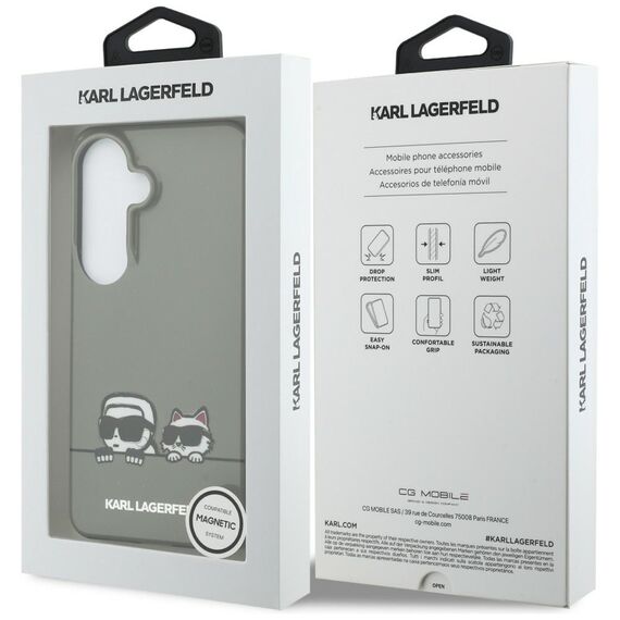 Karl Lagerfeld IML Peekaboo Karl&amp;Choupette MagSafe Case for Samsung Galaxy S26 - Black