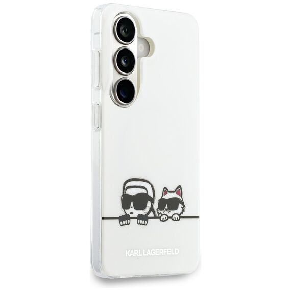 Karl Lagerfeld IML Peekaboo Karl&amp;Choupette MagSafe Case for Samsung Galaxy S26 Plus - Transparent
