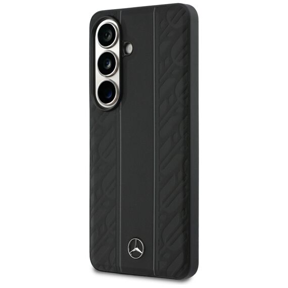 Mercedes Laurel Leaves Vertical Stripes MagSafe Case for Samsung Galaxy S26 - Black