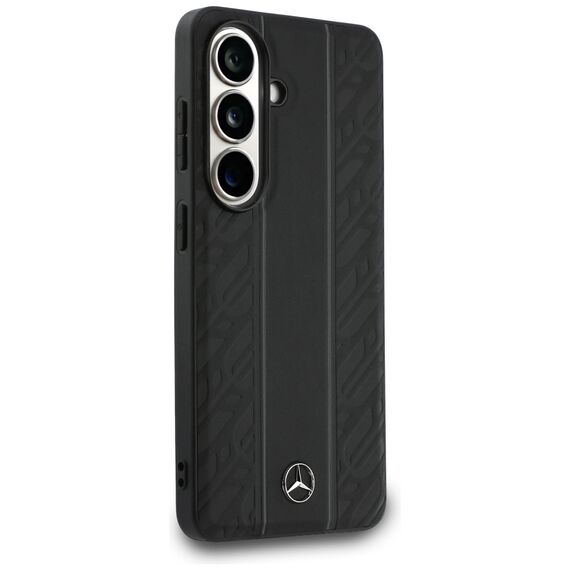 Mercedes Laurel Leaves Vertical Stripes MagSafe Case for Samsung Galaxy S26 - Black