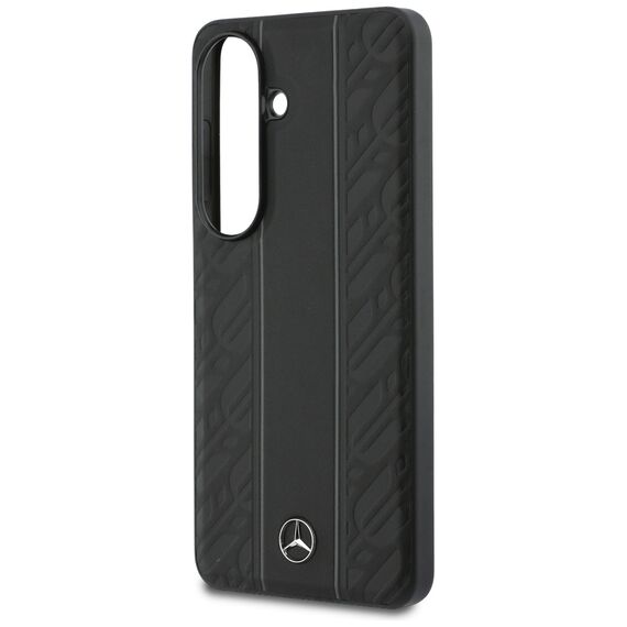 Mercedes Laurel Leaves Vertical Stripes MagSafe Case for Samsung Galaxy S26 - Black