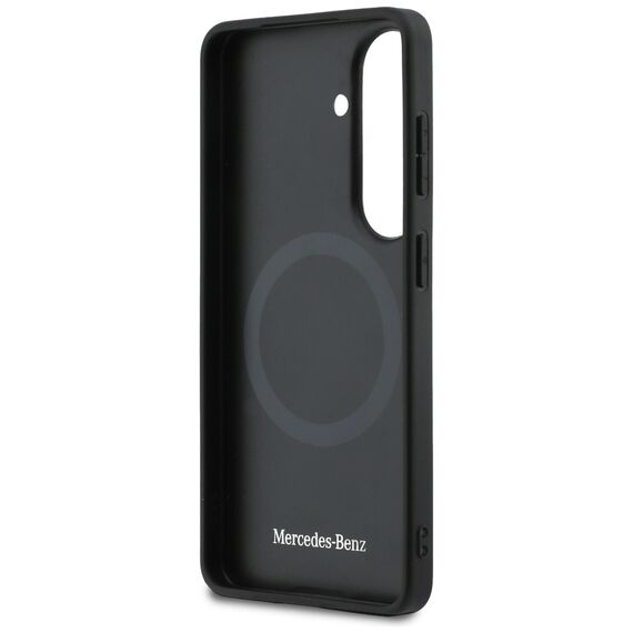 Mercedes Laurel Leaves Vertical Stripes MagSafe Case for Samsung Galaxy S26 - Black