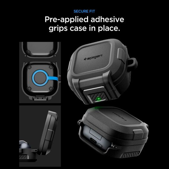 Spigen Lock Fit Case for Samsung Galaxy Buds 4 / 4 Pro - Matte Black
