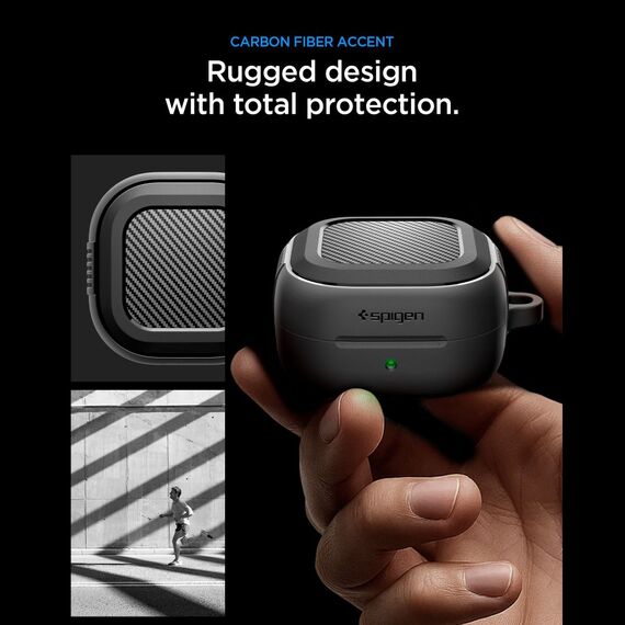 Spigen Rugged Armor Case for Samsung Galaxy Buds 4 / 4 Pro - Matte Black