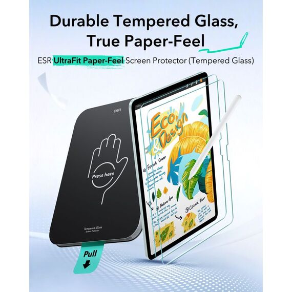 ESR Paper Feel Tempered Glass for iPad Air 13" (2024/2025/2026)
