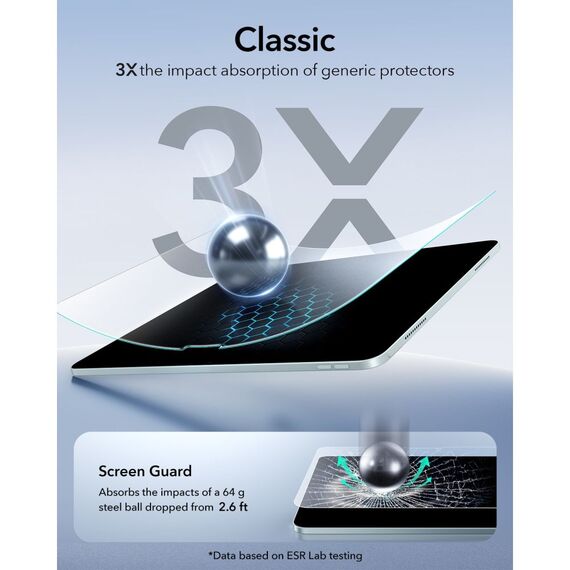 ESR Paper Feel Tempered Glass for iPad Air 13" (2024/2025/2026)