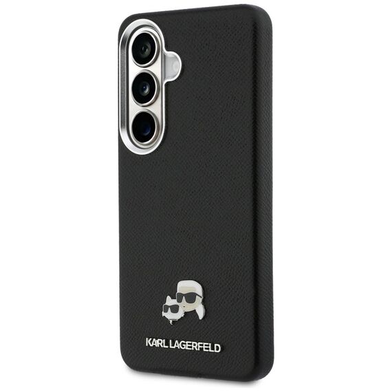 Etui Karl Lagerfeld Saffiano KC Metal    Logo MagSafe do Samsung Galaxy S26 czarny