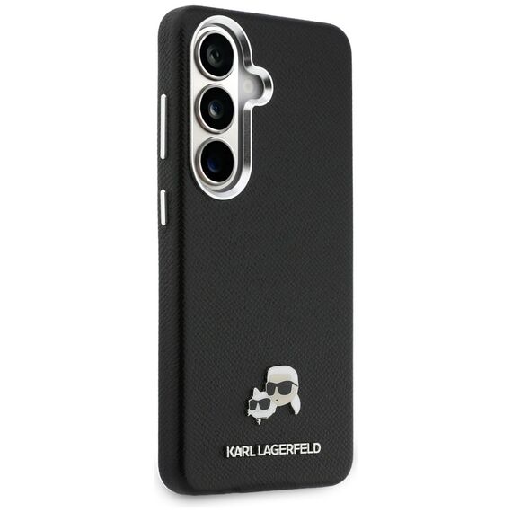 Etui Karl Lagerfeld Saffiano KC Metal    Logo MagSafe do Samsung Galaxy S26 czarny