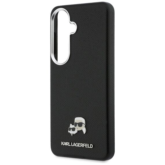 Etui Karl Lagerfeld Saffiano KC Metal    Logo MagSafe do Samsung Galaxy S26 czarny