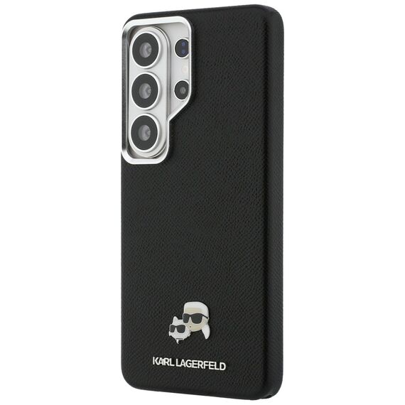 Etui Karl Lagerfeld Saffiano KC Metal    Logo MagSafe do Samsung Galaxy S26 Ultra czarny