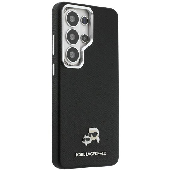 Etui Karl Lagerfeld Saffiano KC Metal    Logo MagSafe do Samsung Galaxy S26 Ultra czarny