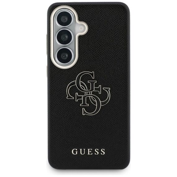 Guess Grained Big 4G Metal Logo case for Samsung Galaxy S26+ - black