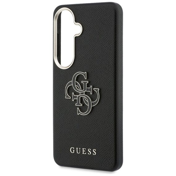 Guess Grained Big 4G Metal Logo case for Samsung Galaxy S26+ - black
