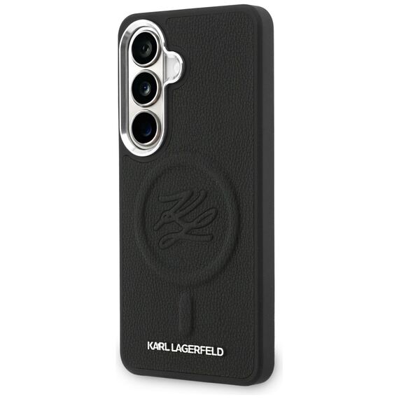 Karl Lagerfeld Embossed Ring Initials MagSafe Case for Samsung Galaxy S26 - Black