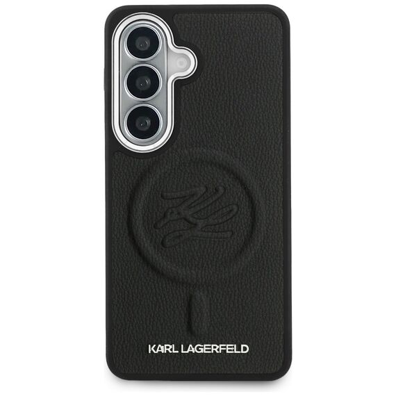 Karl Lagerfeld Embossed Ring Initials MagSafe Case for Samsung Galaxy S26+ - Black