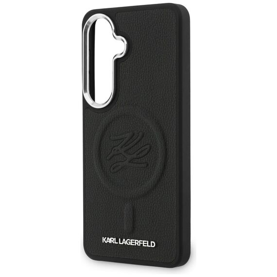 Karl Lagerfeld Embossed Ring Initials MagSafe Case for Samsung Galaxy S26+ - Black