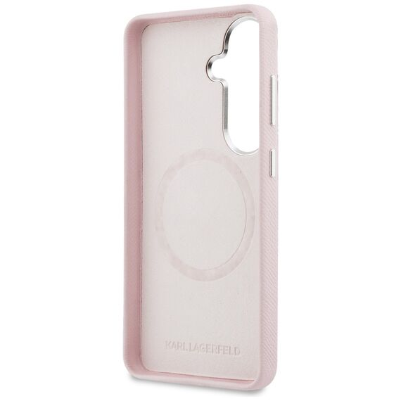 Karl Lagerfeld K Metal Logo MagSafe Case for Samsung Galaxy S26 - Pink