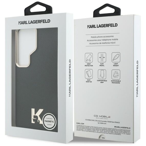 Karl Lagerfeld K Metal Logo MagSafe Case for Samsung Galaxy S26 Ultra - Black