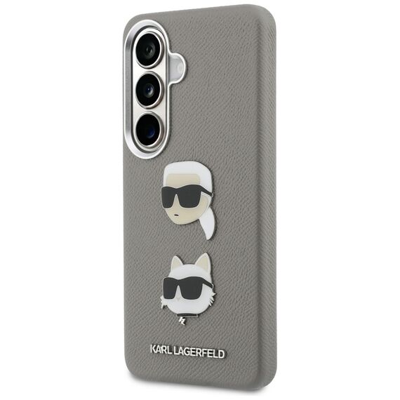 Karl Lagerfeld Saffiano Double Heads Metal case for Samsung Galaxy S26 - silver