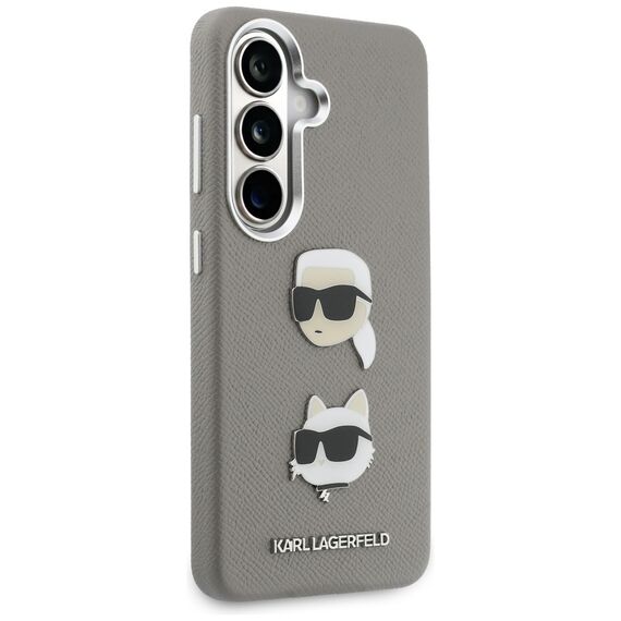 Karl Lagerfeld Saffiano Double Heads Metal case for Samsung Galaxy S26 - silver