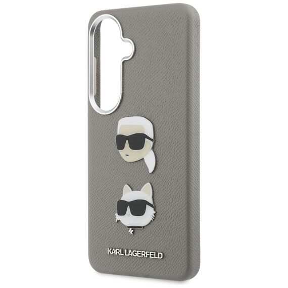Karl Lagerfeld Saffiano Double Heads Metal case for Samsung Galaxy S26 - silver