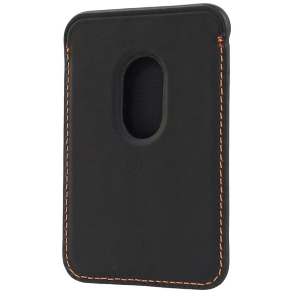 Lamborghini Urus D8 Genuine Leather MagSafe Magnetic Phone Wallet - Black and Red