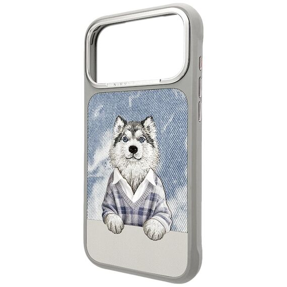 Nimmy Gentle Pets Series Dog MagSafe case for iPhone 17 Pro Max - gray
