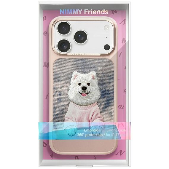 Nimmy Gentle Pets Series Dog MagSafe case for iPhone 17 Pro - pink