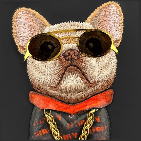 Nimmy Glasses Cool Dog Case for Samsung Galaxy S26 Ultra - Black