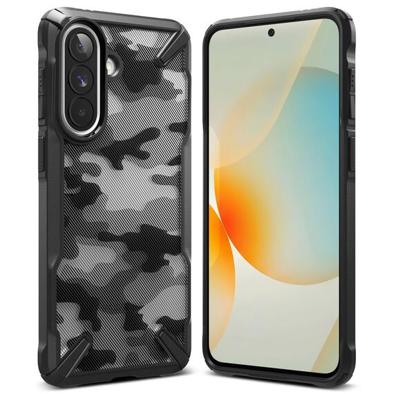 Ringke Fusion X Case for Samsung Galaxy A57 5G - Black and Gray