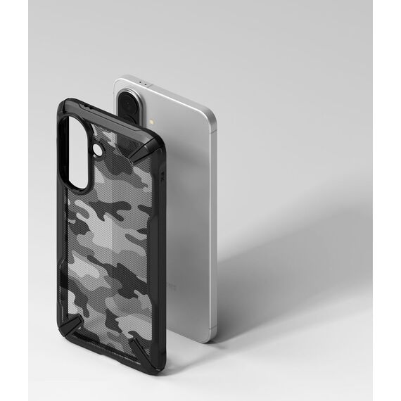 Ringke Fusion X Case for Samsung Galaxy A57 5G - Black and Gray