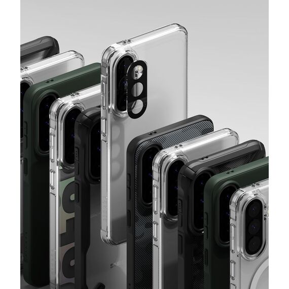 Ringke Fusion X Case for Samsung Galaxy A57 5G - Black and Gray