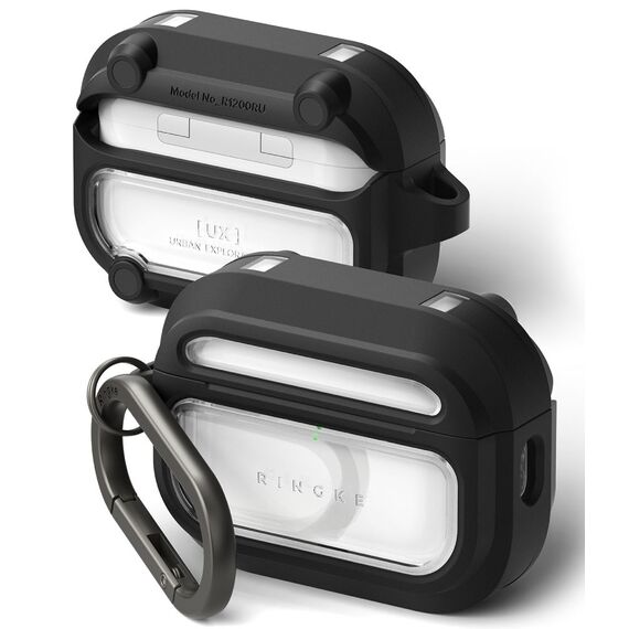 Ringke UX Magnetic Case for AirPods Pro 3 - Black and Clear
