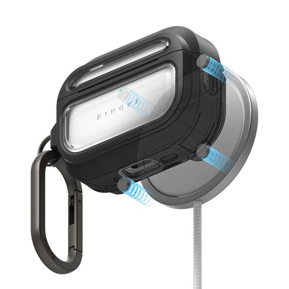 Ringke UX Magnetic Case for AirPods Pro 3 - Black and Clear
