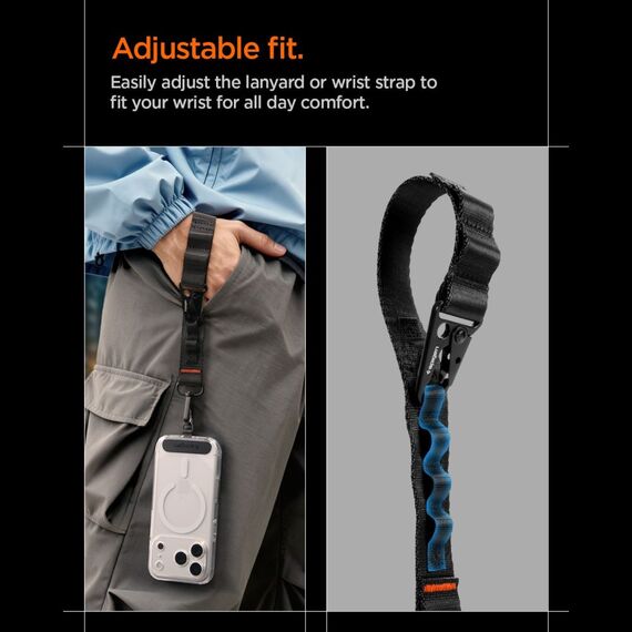 Spigen DA30M Stap Crossbody Phone Lanyard - Black