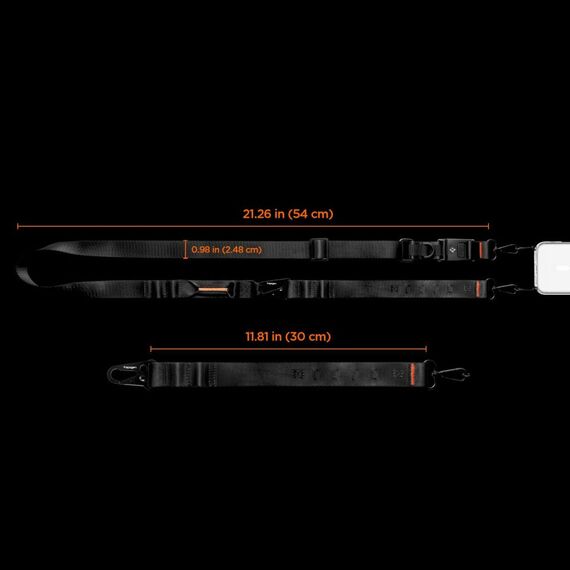 Spigen DA30M Stap Crossbody Phone Lanyard - Black