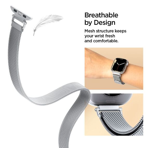 Spigen WBM4 Strap for Apple Watch (40 / 41 / 42 mm) - Silver