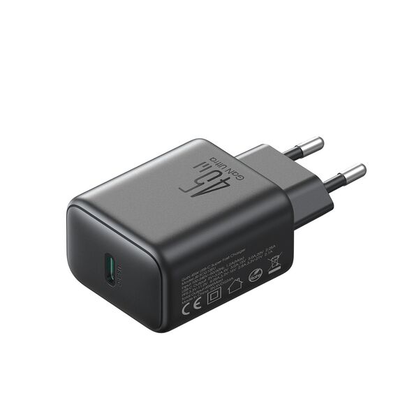 Joyroom JR-TCG13 45W GaN Wall Charger for Samsung Ultra - Black - Travel Chargers - Smartphone Chargers - Techbox