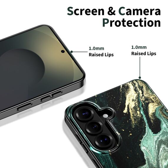 Tech-Protect Lamano MagSafe Case for Samsung Galaxy A57 5G - Black and Green
