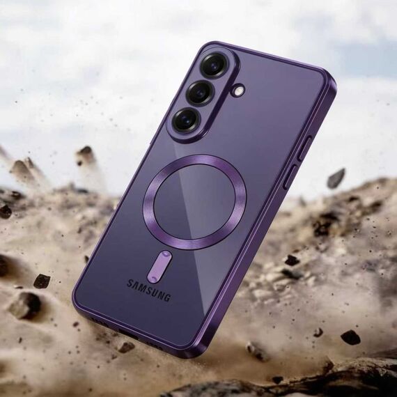 Tech-Protect MagFlex MagSafe Case for Samsung Galaxy S26 - Transparent Purple