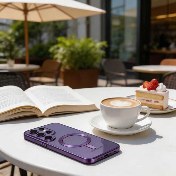 Tech-Protect MagFlex MagSafe Case for Samsung Galaxy S26 Ultra - Transparent Purple
