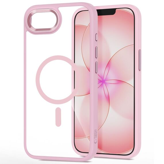 Tech-Protect Magmat MagSafe Case for iPhone 16e / 17e - Transparent Pink