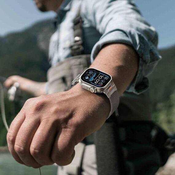 Tech-Protect Milano Vanguard Bracelet for Apple Watch (44 / 45 / 46 / 49 mm) - Titanium