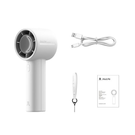 Jisulife Handheld Fan 10 4000mAh Portable USB Fan - Gray | Techbox