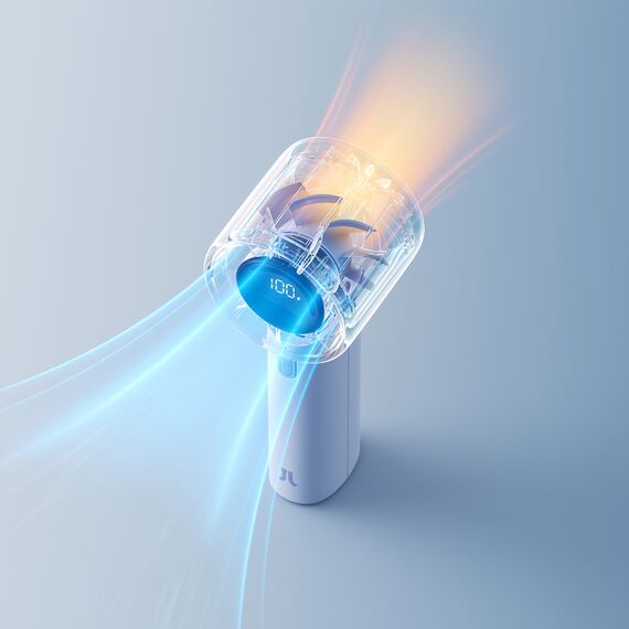 Jisulife Handheld Fan 10S 5000mAh Portable USB Fan - Blue - Fan Coolers - Cooling & Heating - Techbox